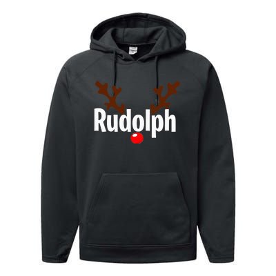 Most Likely To Try Ride Rudolph Funny Couples Christmas Performance Fleece Hoodie