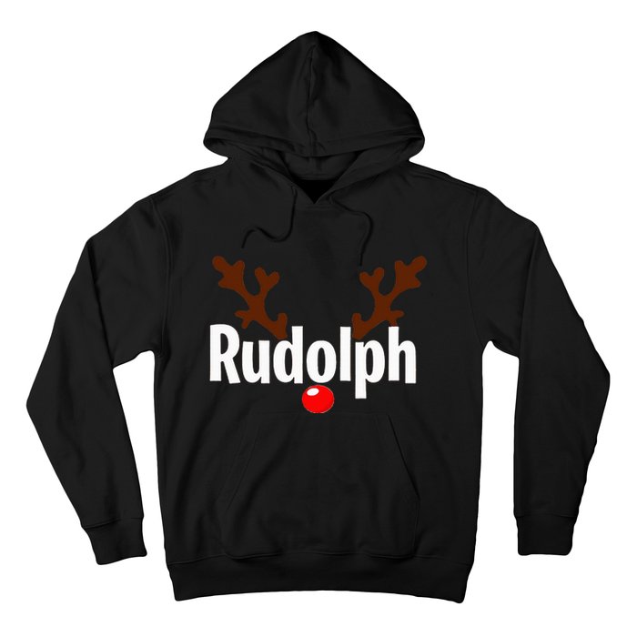 Most Likely To Try Ride Rudolph Funny Couples Christmas Hoodie