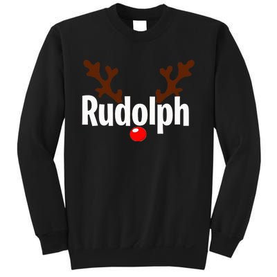 Most Likely To Try Ride Rudolph Funny Couples Christmas Sweatshirt