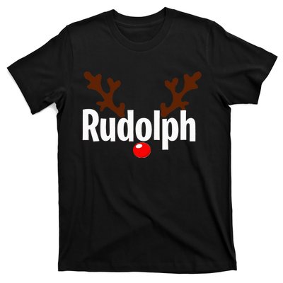 Most Likely To Try Ride Rudolph Funny Couples Christmas T-Shirt