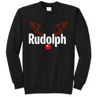 Most Likely To Try Ride Rudolph Funny Couples Christmas Tall Sweatshirt