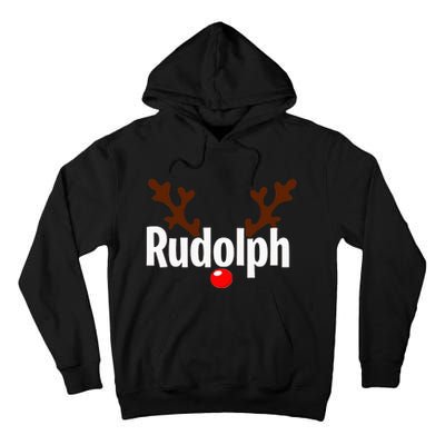 Most Likely To Try Ride Rudolph Funny Couples Christmas Tall Hoodie