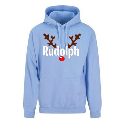 Most Likely To Try Ride Rudolph Funny Couples Christmas Unisex Surf Hoodie