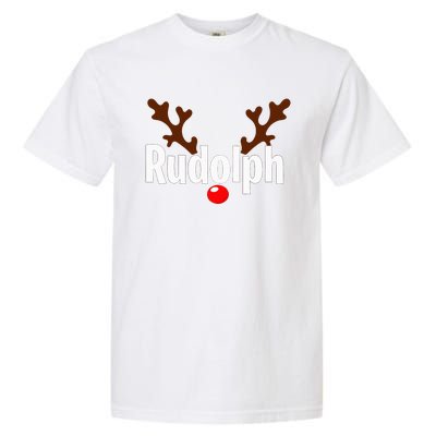 Most Likely To Try Ride Rudolph Funny Couples Christmas Garment-Dyed Heavyweight T-Shirt