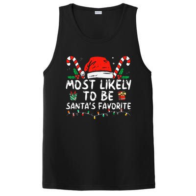 Most Likely To Christmas Be Santa's Favorite Matching Family PosiCharge Competitor Tank