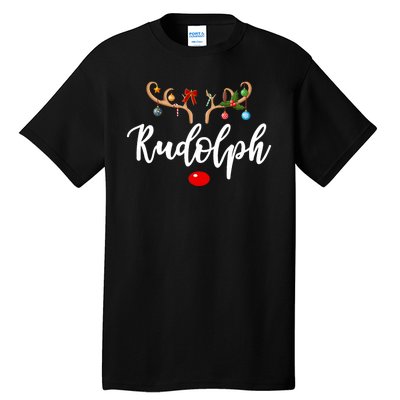 Most Likely To Try To Ride Rudolph Matching Couple Christmas Tall T-Shirt