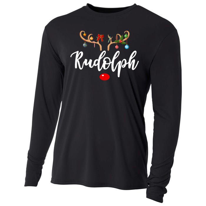 Most Likely To Try To Ride Rudolph Matching Couple Christmas Cooling Performance Long Sleeve Crew