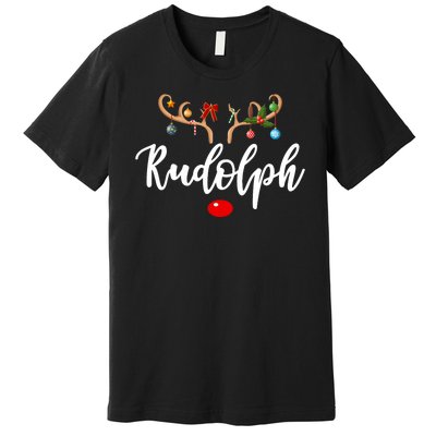 Most Likely To Try To Ride Rudolph Matching Couple Christmas Premium T-Shirt