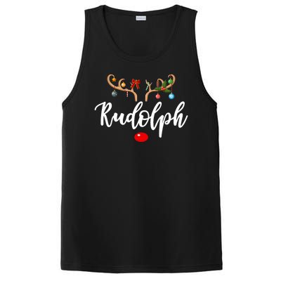 Most Likely To Try To Ride Rudolph Matching Couple Christmas PosiCharge Competitor Tank