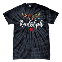 Most Likely To Try To Ride Rudolph Matching Couple Christmas Tie-Dye T-Shirt