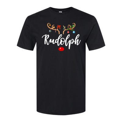 Most Likely To Try To Ride Rudolph Matching Couple Christmas Softstyle CVC T-Shirt