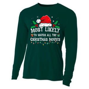 Most Likely To Watch All The Christmas Movies Family Pajamas  Cooling Performance Long Sleeve Crew