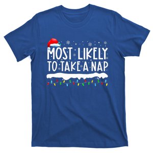 Most Likely To Take A Nap Family Matching Christmas  T-Shirt