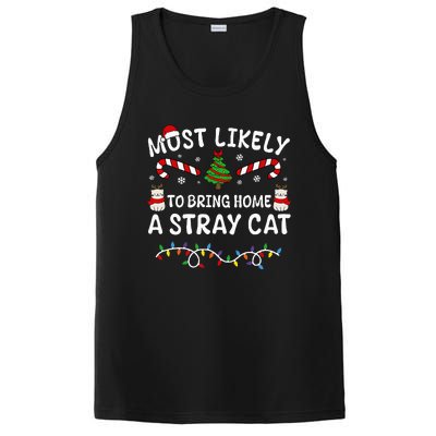 Most Likely To Bring Home A Stray Cat Matching Christmas PosiCharge Competitor Tank