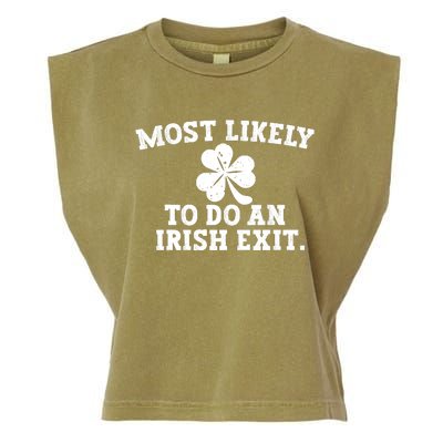 Most Likely To Do An Irish Exit Garment-Dyed Women's Muscle Tee