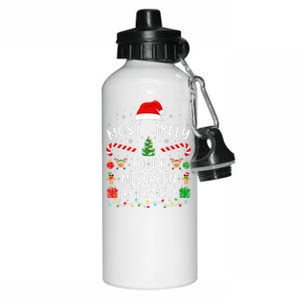 Most Likely To Be Mistaken As An Elf Christmas Family Joke Aluminum Water Bottle