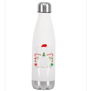 Most Likely To Be Mistaken As An Elf Christmas Family Joke Stainless Steel Insulated Water Bottle