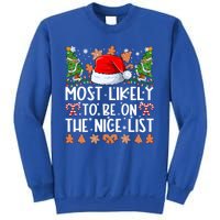 Most Likely To Be On The Nice List Family Christmas Pajamas Sweatshirt