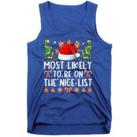 Most Likely To Be On The Nice List Family Christmas Pajamas Tank Top