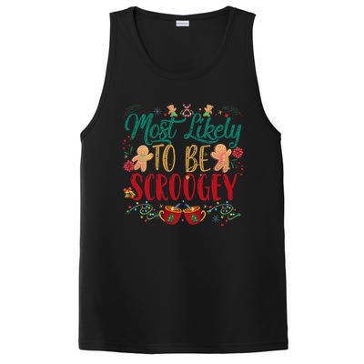 Most Likely To Be Scroogey Family Christmas Matching Pjs PosiCharge Competitor Tank