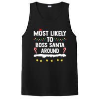 Most Likely To Boss Santa Around Matching Family Xmas PosiCharge Competitor Tank