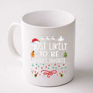 Most Likely To Be Santa's Favorite Family Christmas Coffee Mug