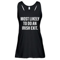 Most Likely To Do An Irish Goodbye Ladies Essential Flowy Tank