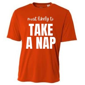 Most Likely To Take A Nap Cooling Performance Crew T-Shirt