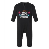 Most Likely To Overpack Infant Fleece One Piece