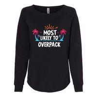 Most Likely To Overpack Womens California Wash Sweatshirt