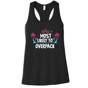 Most Likely To Overpack Women's Racerback Tank