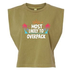 Most Likely To Overpack Garment-Dyed Women's Muscle Tee