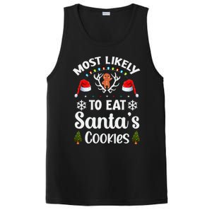 Most Likely To Eat Santas Cookies Family Christmas Holiday Gift PosiCharge Competitor Tank