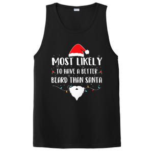 Most Likely To Have A Better Beard Than Santa Family Xmas  PosiCharge Competitor Tank