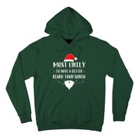 Most Likely To Have A Better Beard Than Santa Family Xmas  Hoodie