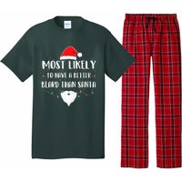 Most Likely To Have A Better Beard Than Santa Family Xmas  Pajama Set