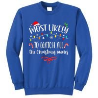 Most Likely To Watch All Christmas Movies Family Matching  Sweatshirt