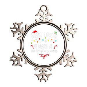 Most Likely To Watch All Christmas Movies Family Matching  Metallic Star Ornament