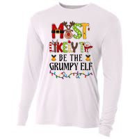 Most Likely To Be The Grumpy Elf Christmas Family Matching Cooling Performance Long Sleeve Crew