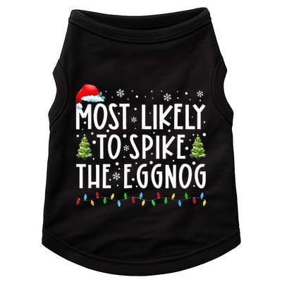 Most Likely To Spike The Eggnog Family Matching Christmas Doggie Tank