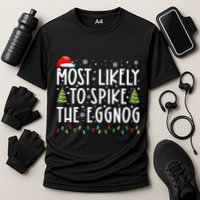 Most Likely To Spike The Eggnog Family Matching Christmas Performance Shirt
