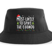 Most Likely To Spike The Eggnog Family Matching Christmas Sustainable Bucket Hat