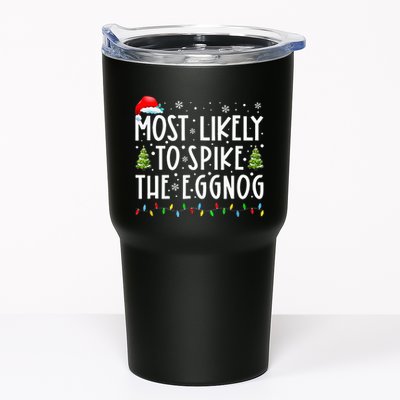 Most Likely To Spike The Eggnog Family Matching Christmas Tumbler