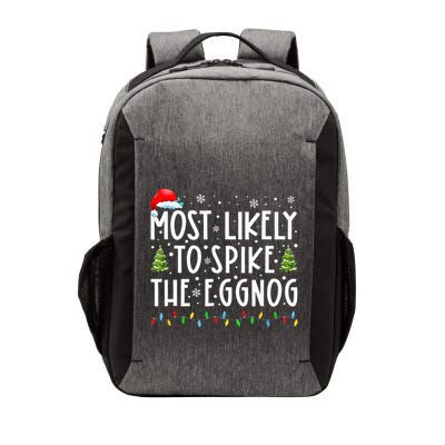 Most Likely To Spike The Eggnog Family Matching Christmas Vector Backpack