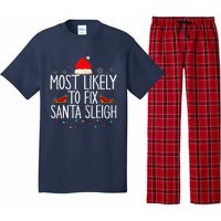 Most Likely To Fix Santa Sleigh On Christmas Pajama Set