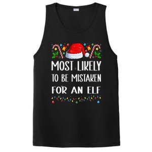 Most Likely To Be Mistaken For An Elf Christmas Pajamas PosiCharge Competitor Tank