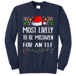 Most Likely To Be Mistaken For An Elf Christmas Pajamas Sweatshirt