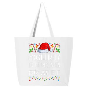 Most Likely To Be Mistaken For An Elf Christmas Pajamas 25L Jumbo Tote