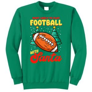 Most Likely To Play Football With Santa | Football Christmas Sweatshirt