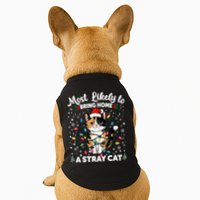Most Likely To Bring Home A Stray Cat Matching Christmas Doggie Tank